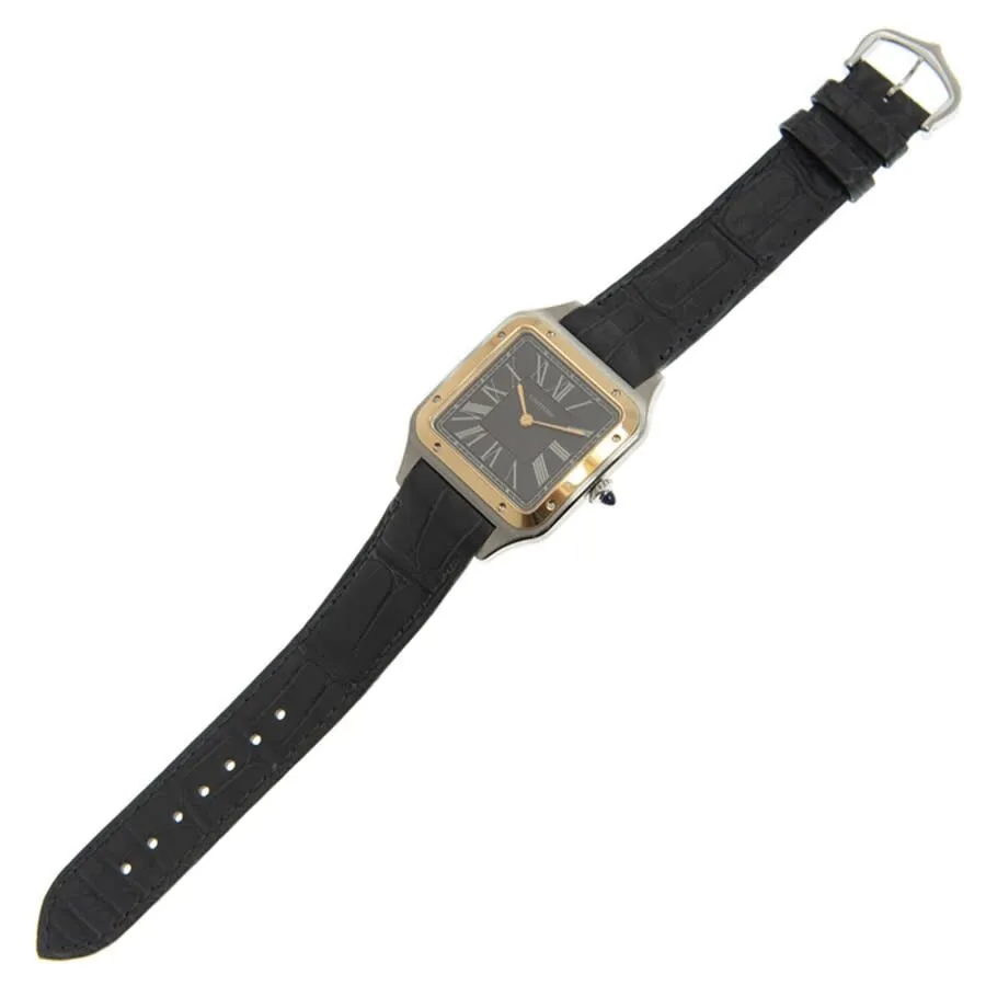 Cartier Santos-Dumont 'Le 14 bis' Automatic Grey Dial Men's Watch W2SA0015