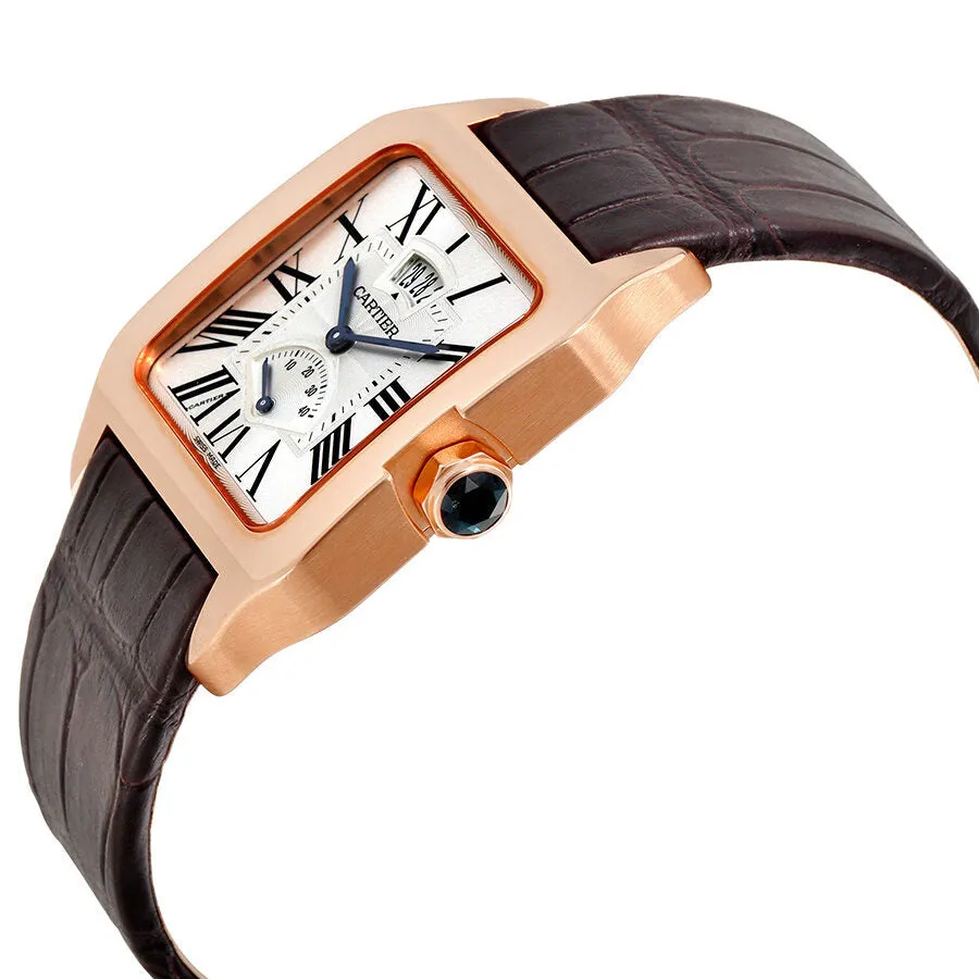 Cartier Santos-Dumont Mechanical Silver Dial Men's Watch W2020067