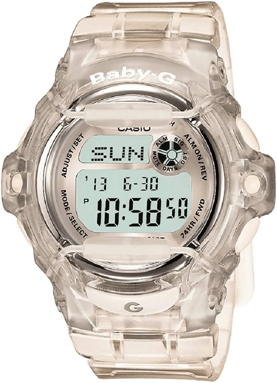 Casio Baby-G Digital Watch w/ Translucent Strap