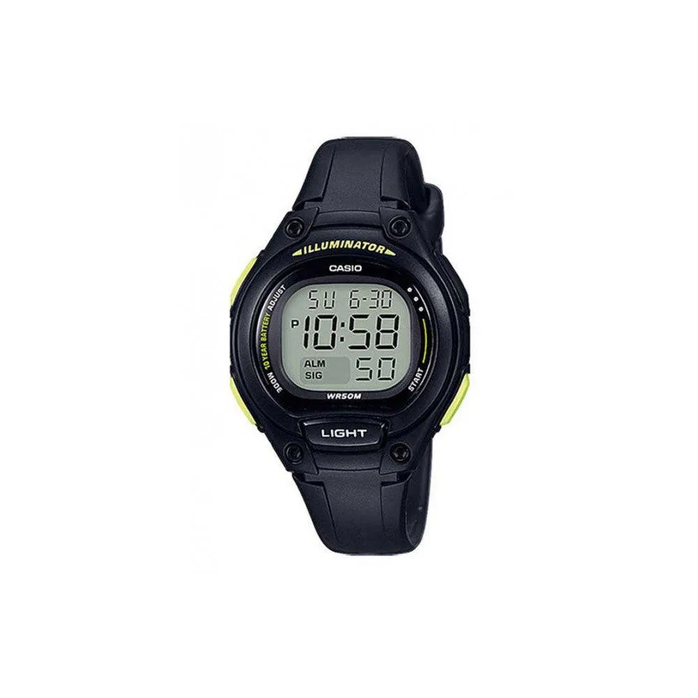 Casio Black & Yellow Illuminator Digital Watch - LW203-1B