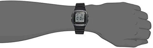Casio Youth Digital Black Dial Men's Watch - W-96H-1BVDF (D054)