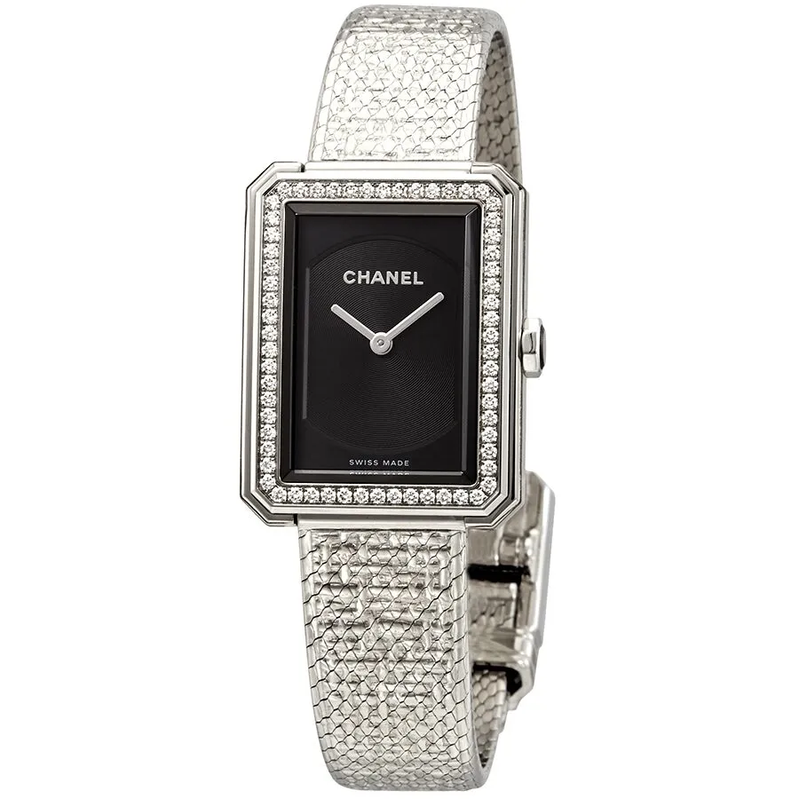 Chanel Boy-Friend Black Dial Ladies Watch H4877