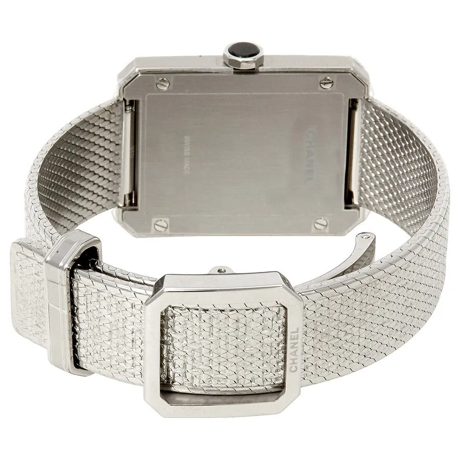 Chanel Boyfriend Black Guilloche Dial Ladies Watch H4878