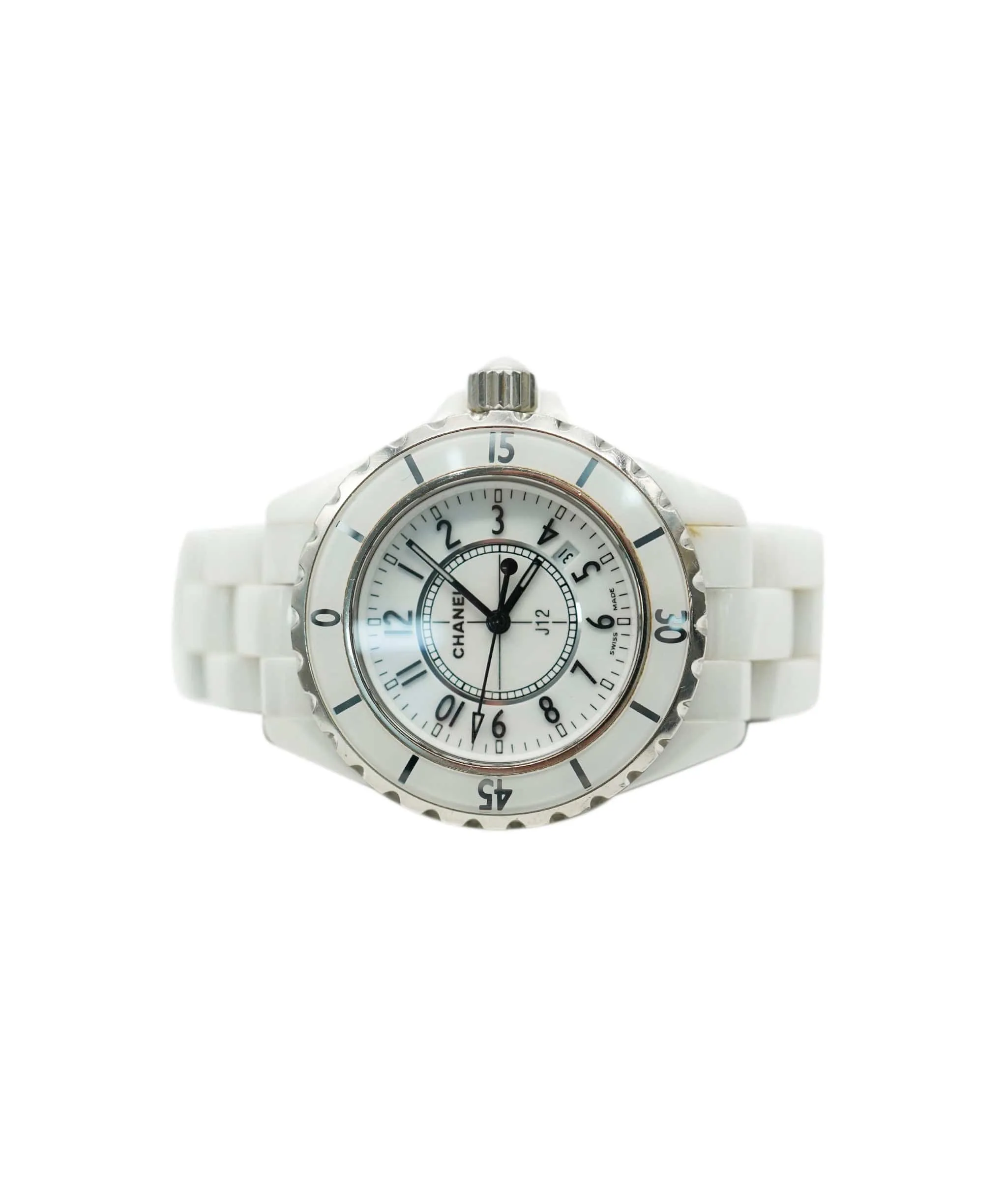 Chanel J12 White Chronograph Watch, 33 MM RRP £5000 ALC1815