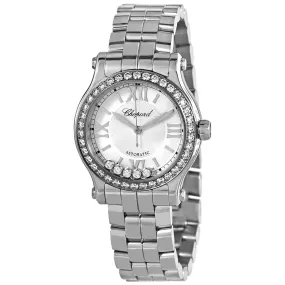 Chopard Happy Sport Automatic Diamond Silver Dial Ladies Watch 278573-3014