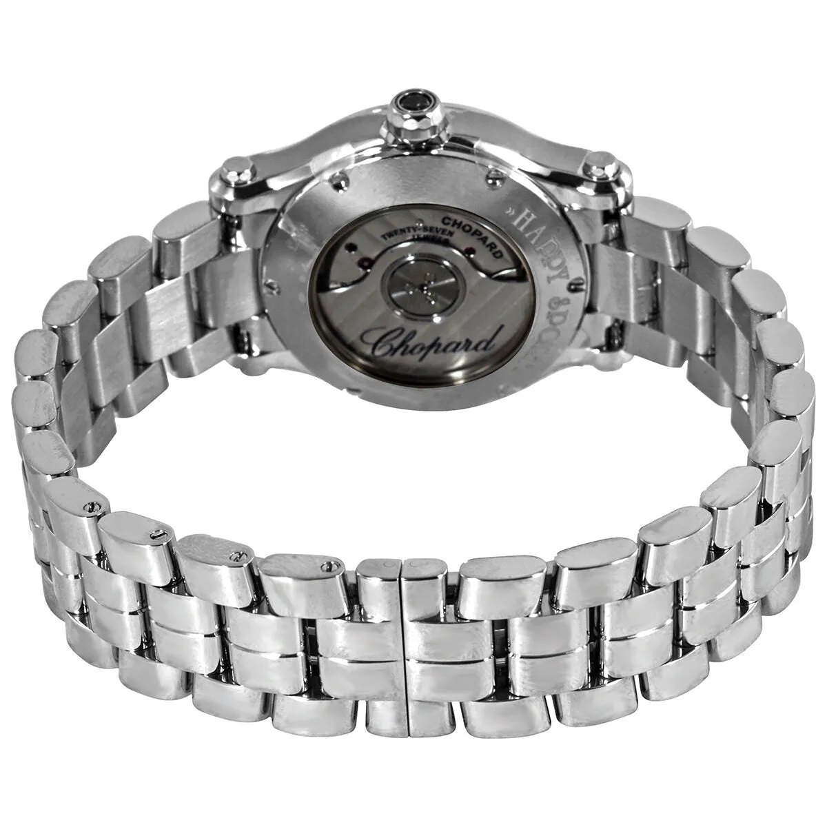 Chopard Happy Sport Automatic Diamond Silver Dial Ladies Watch 278573-3014