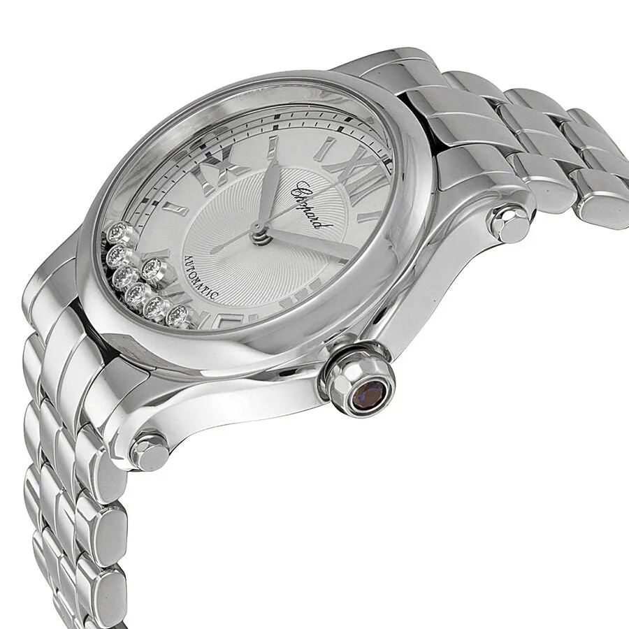 Chopard Happy Sport Automatic Silver Dial Ladies Watch 278559-3002