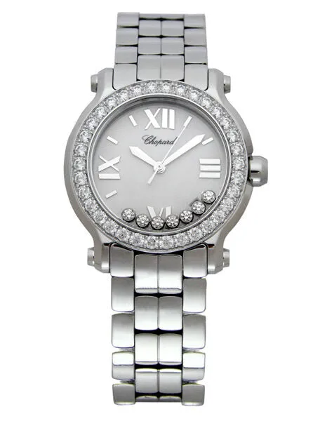 Chopard Happy Sport Floating Diamonds Ladies Watch 27/8478-2001 278478-2001