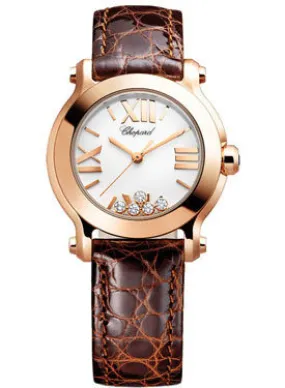 Chopard Happy Sport II Diamond 18 kt Rose Gold Ladies Watch 274189-5010