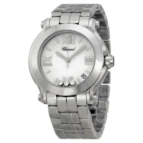 Chopard Happy Sport White with Diamonds Dial Ladies Watch 278477-3013