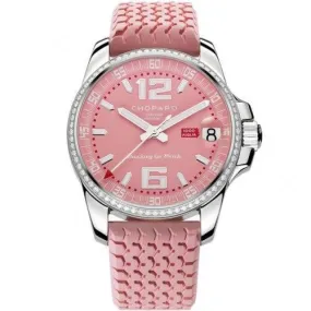 Chopard Mille Miglia Gran Turismo XL Pink Dial Pink Rubber Ladies Watch 178997-3001
