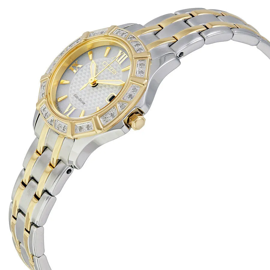 Citizen Diamond White Dial Ladies Watch EW2364-50A