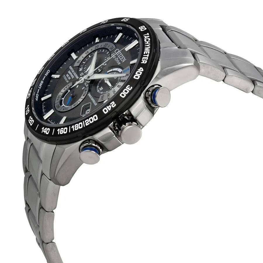 Citizen Perpetual Chrono A-T Eco-Drive Titanium Chronograph Men's Watch AT4010-50E
