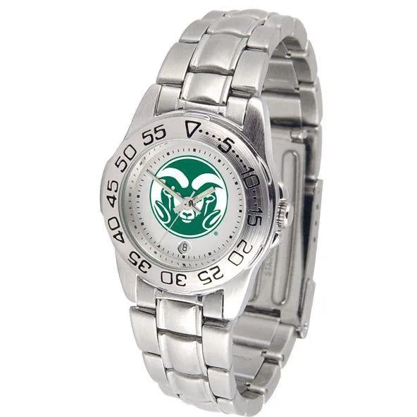 Colorado State Rams Ladies Steel Band Sports Watch