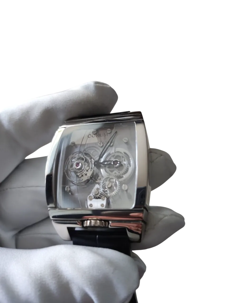 Corum Panoramique Tourbillon 18K White Gold Men's Watch
