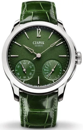 Czapek Watch Quai des Bergues Guilloche Ricochet Steel Rainforest Green S Limited Edition