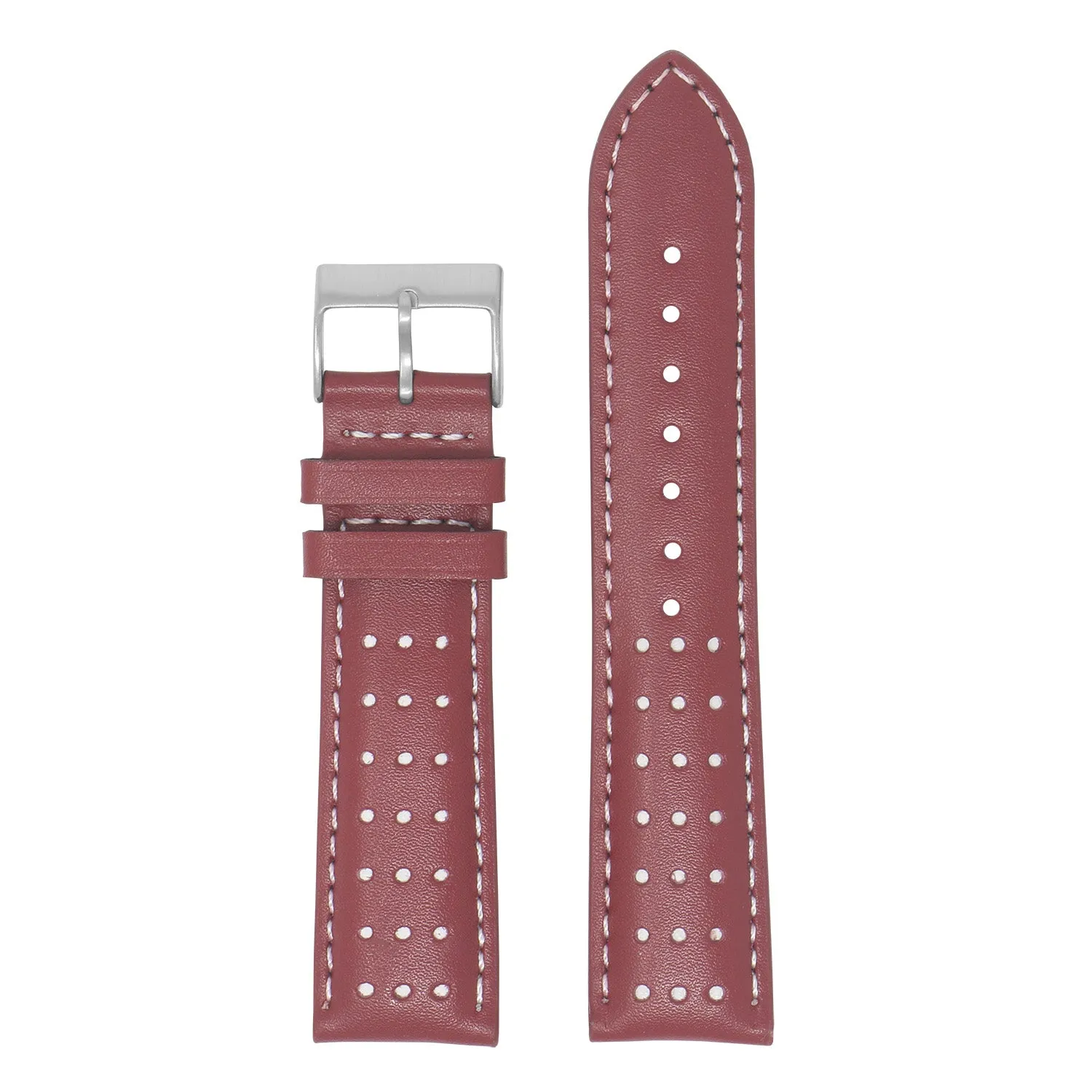 DASSARI Perforated Leather Racing Strap