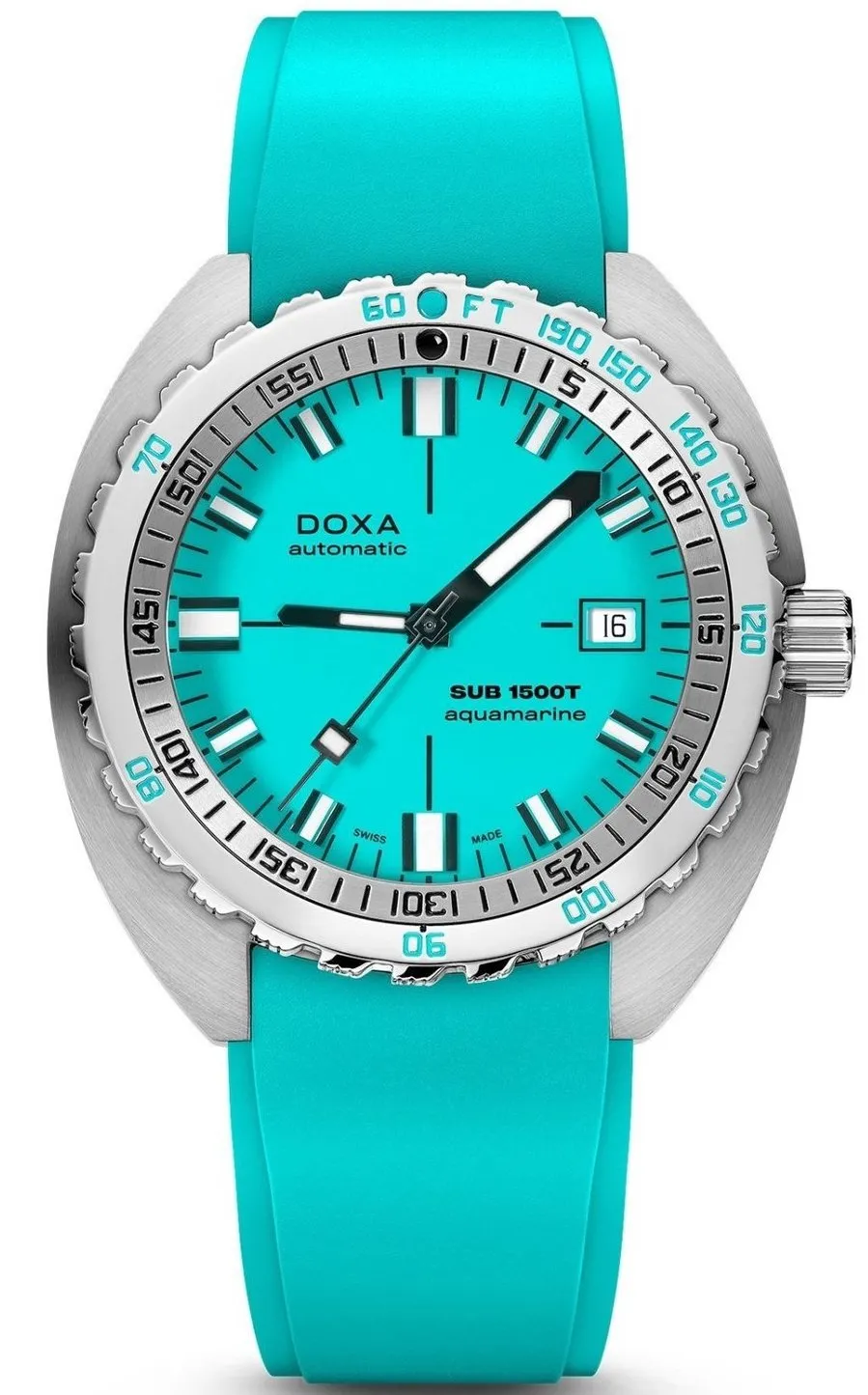 DOX Watch SUB 15T Aquamarine Rubber