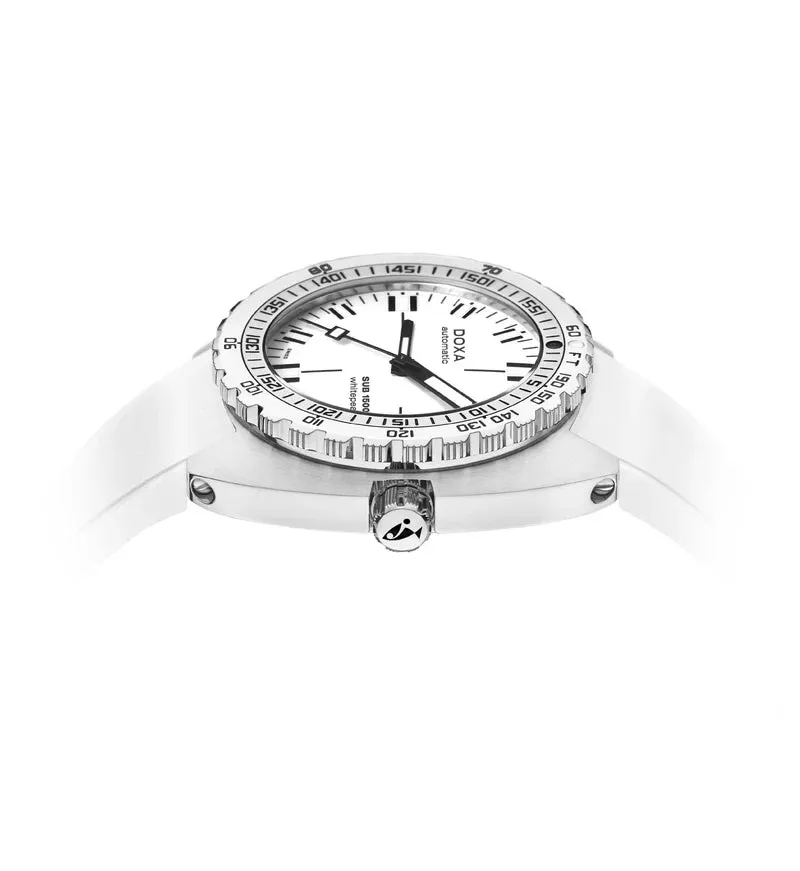 DOXA Sub 1500T Whitepearl Rubber - 883.10.011.10