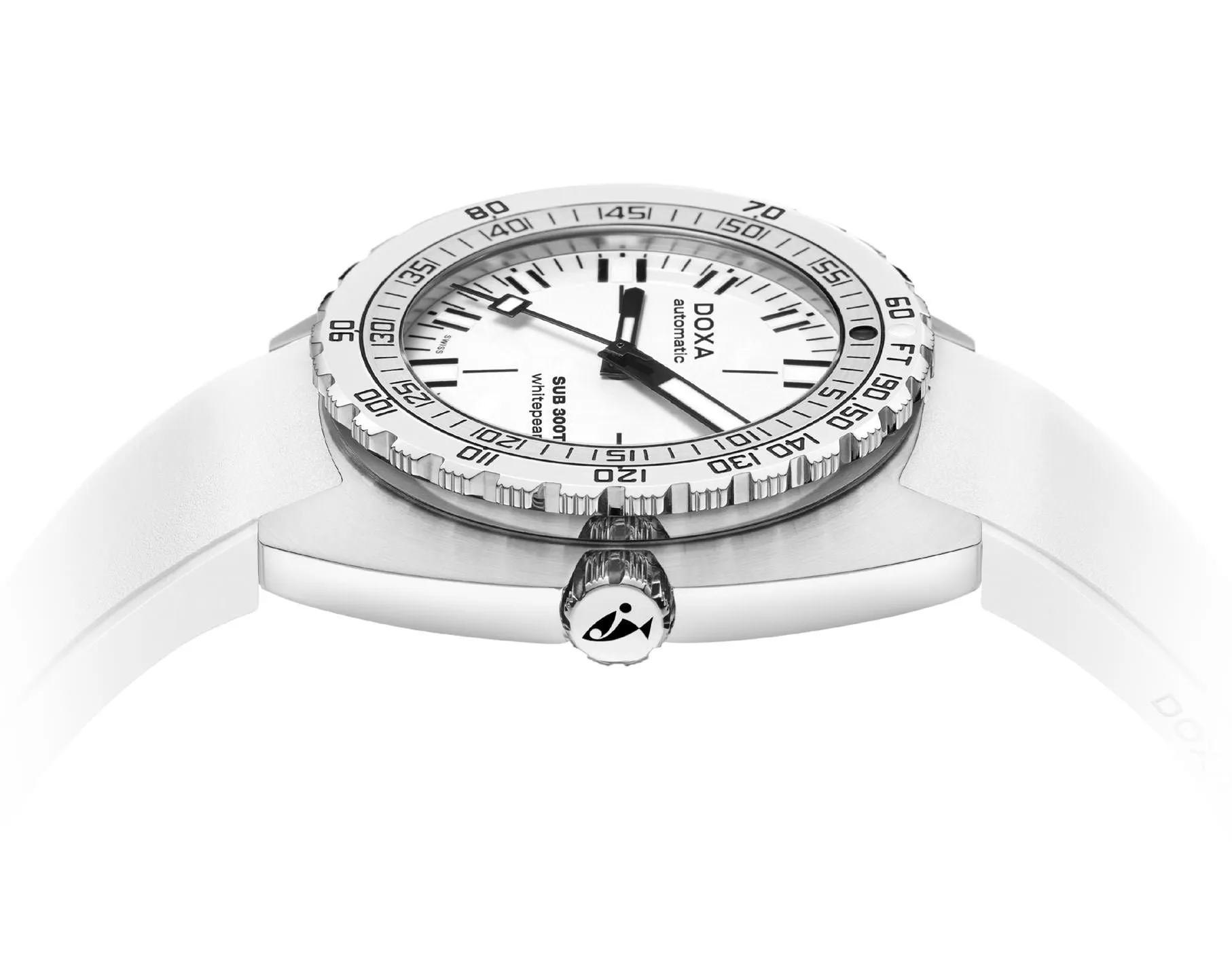 DOXA Sub 300T Whitepearl Rubber - 840.10.011.10