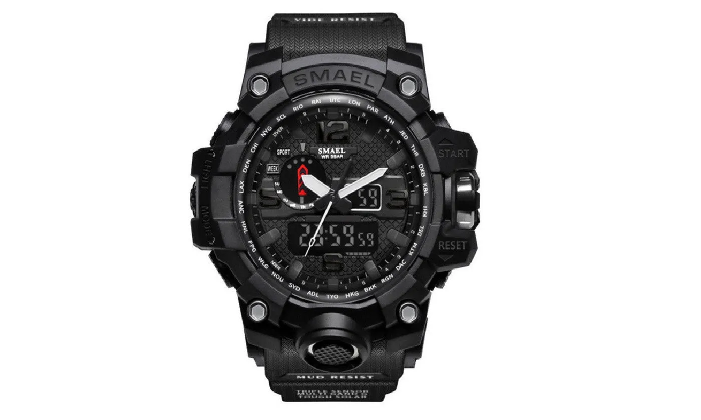 Dual Display LED Digital Sport Analog Quartz-Watch