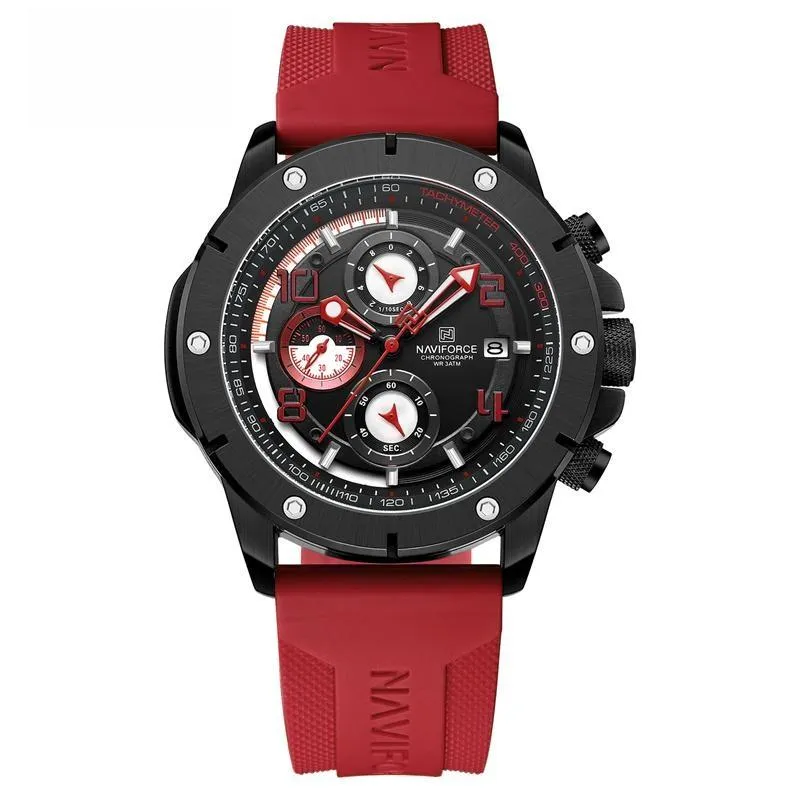 Fashion Business Multifunctional Waterproof Chronograph Male Wristwatch