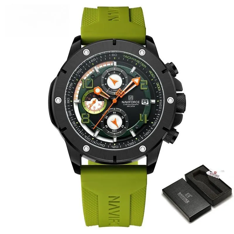 Fashion Business Multifunctional Waterproof Chronograph Male Wristwatch