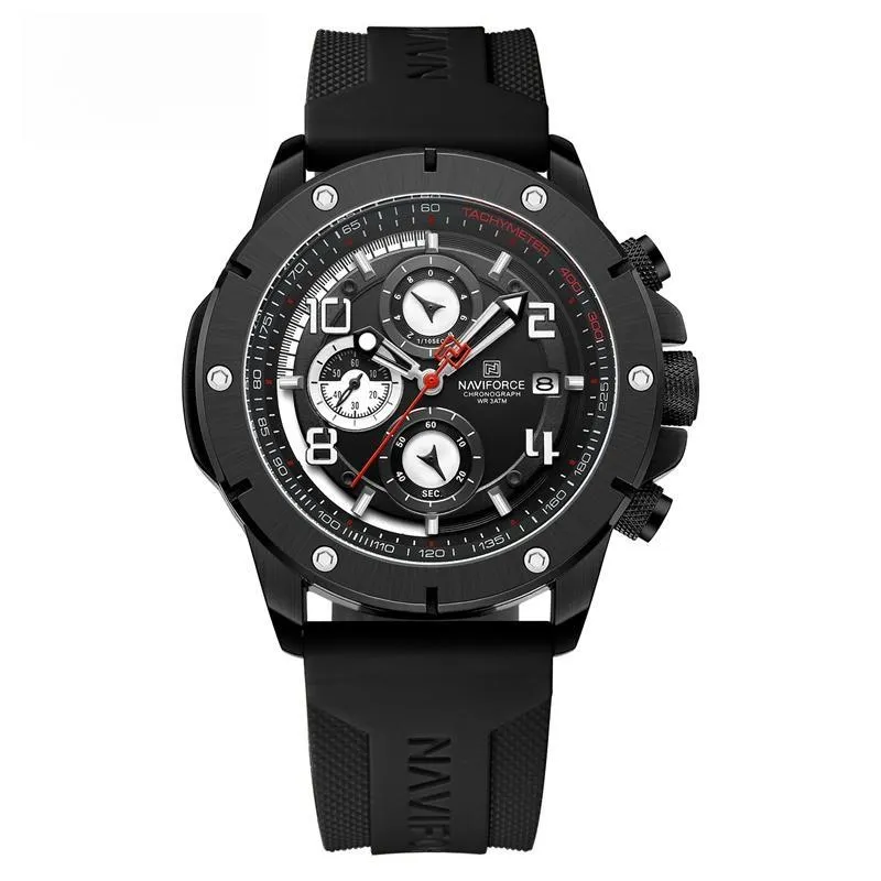 Fashion Business Multifunctional Waterproof Chronograph Male Wristwatch