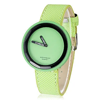 Fashion watch Women's Watch Minimalism Round Dial Candy Color