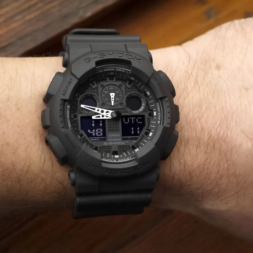 G-Shock GA-100 Military All Black Special Edition