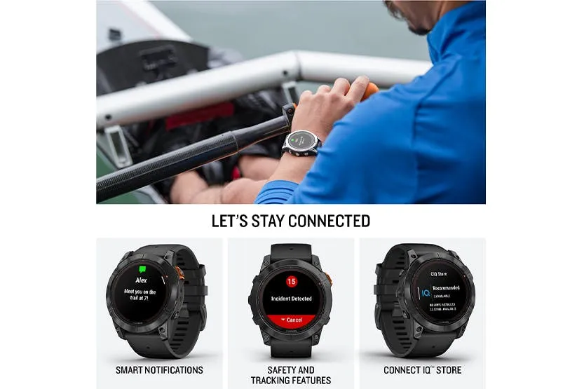 Garmin Fenix 7X Pro Solar Smart Watch | 51mm | Slate Grey/Black