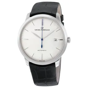 Girard Perregaux 1966 Automatic Silver Dial Black Leather Men's Watch 49525-53-131-BK6A