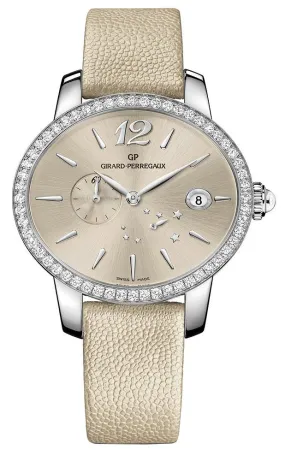 Girard Perregaux Cat's Eye  Automatic Champange Dial Camel Leather Ladies Watch 80486D11A861-IK8A