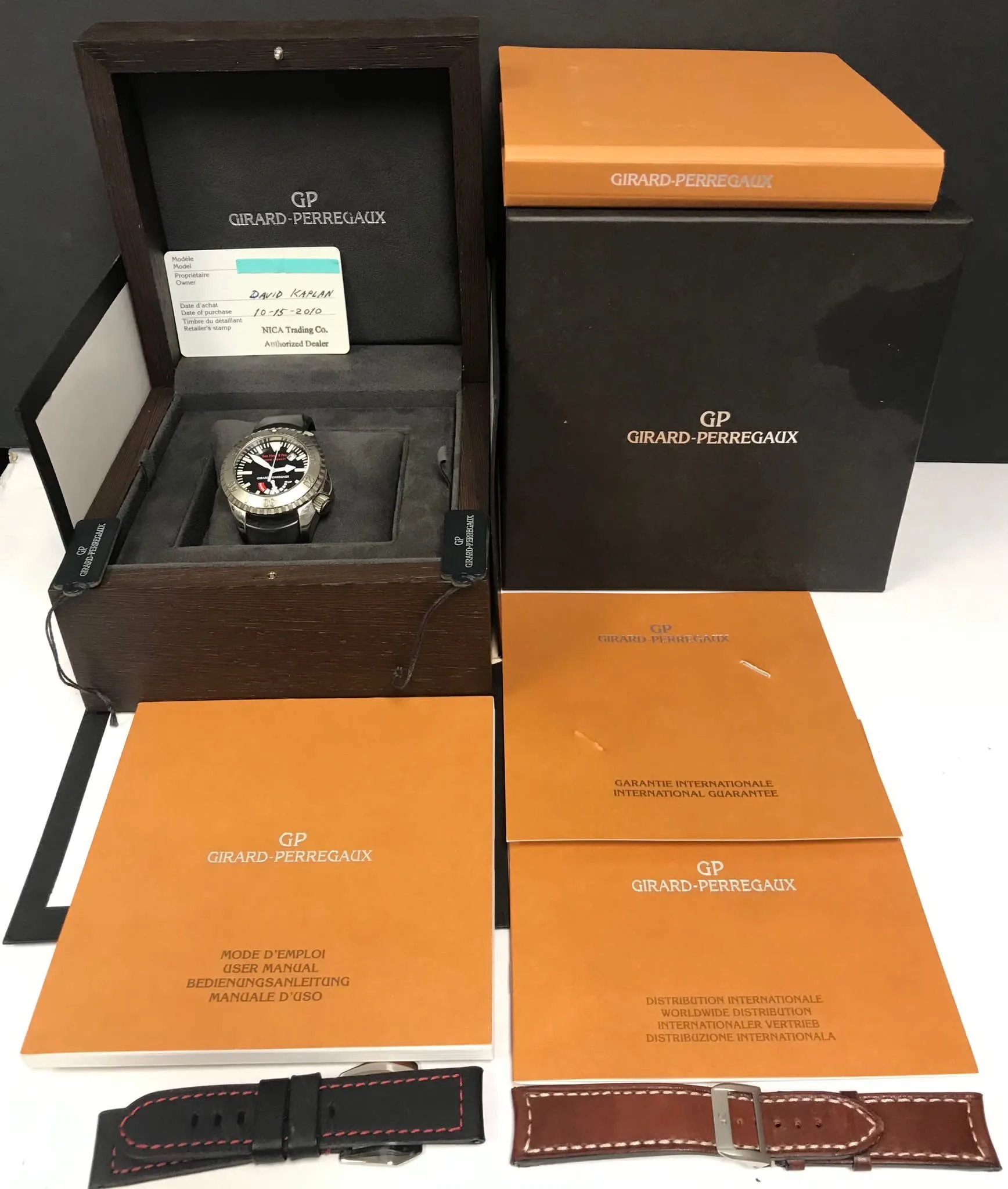 Girard Perregaux Sea Hawk Pro II 49941 Black Dial Automatic Men's Watch