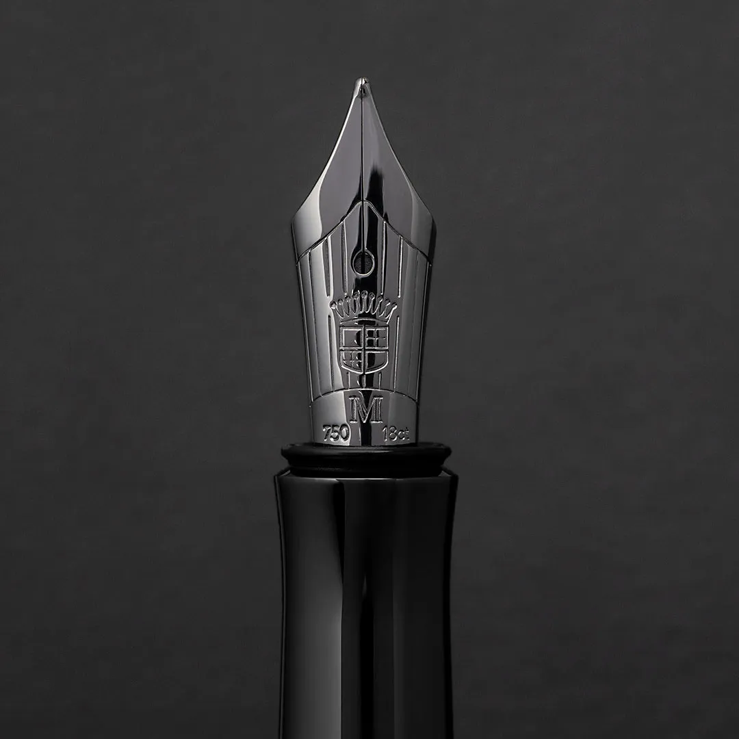 Graf von Faber-Castell Fountain Pen Guilloche - All Black