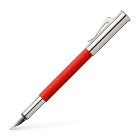 Graf Von Faber-Castell Guilloche Fountain Pen India Red