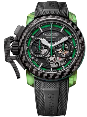 Graham Chronofighter Superlight Carbon Strip Skeleton Green