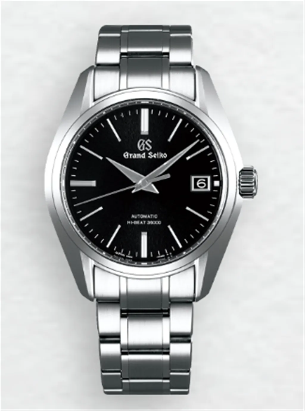 Grand Seiko Stainless Steel Mechanical Hi-Beat 36000 Auto Black Dial SBGH205