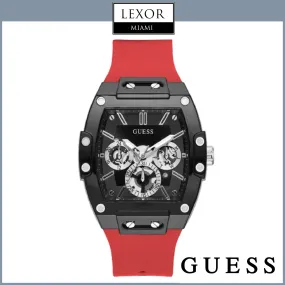 Guess GW0203G4 Phoenix Multifunctional Red Silicone Strap Men Watches