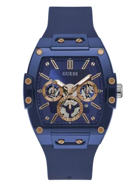 Guess GW0203G7 Phoenix Multifunctional Blue Silicone Strap Unisex Watches