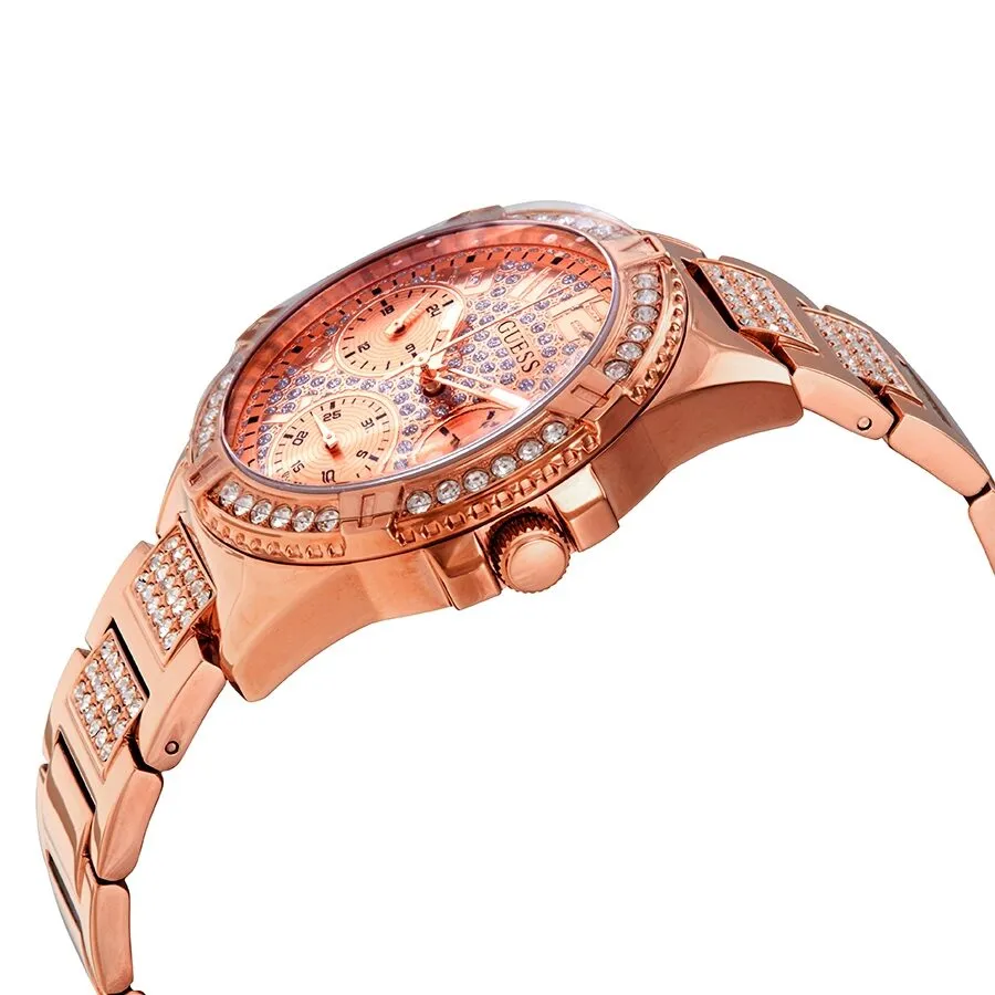 Guess Lady Frontier Quartz Crystal Rose Dial Ladies Watch W1156L3