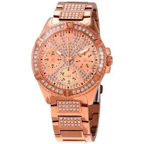 Guess Lady Frontier Quartz Crystal Rose Dial Ladies Watch W1156L3