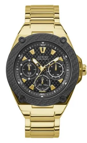 Guess Legacy Black and Gold Watch W1305G2