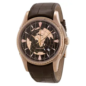 Hamilton Aquariva GMT Brown Dial Brown Leather Men's Watch H34645591