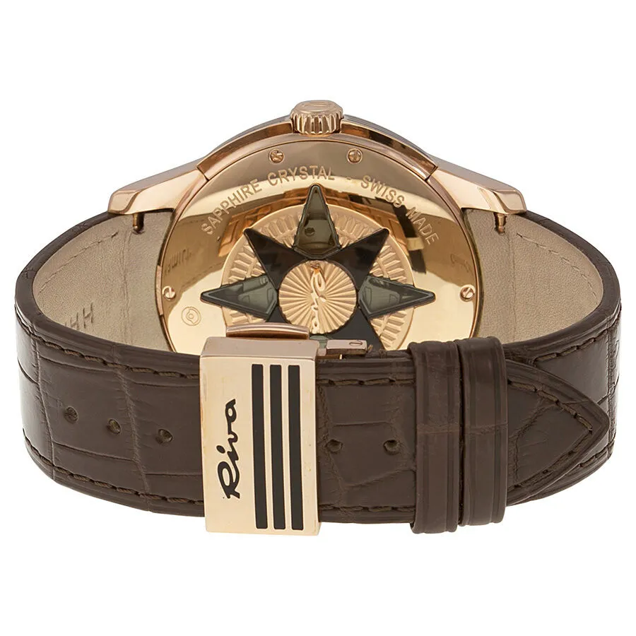 Hamilton Aquariva GMT Brown Dial Brown Leather Men's Watch H34645591