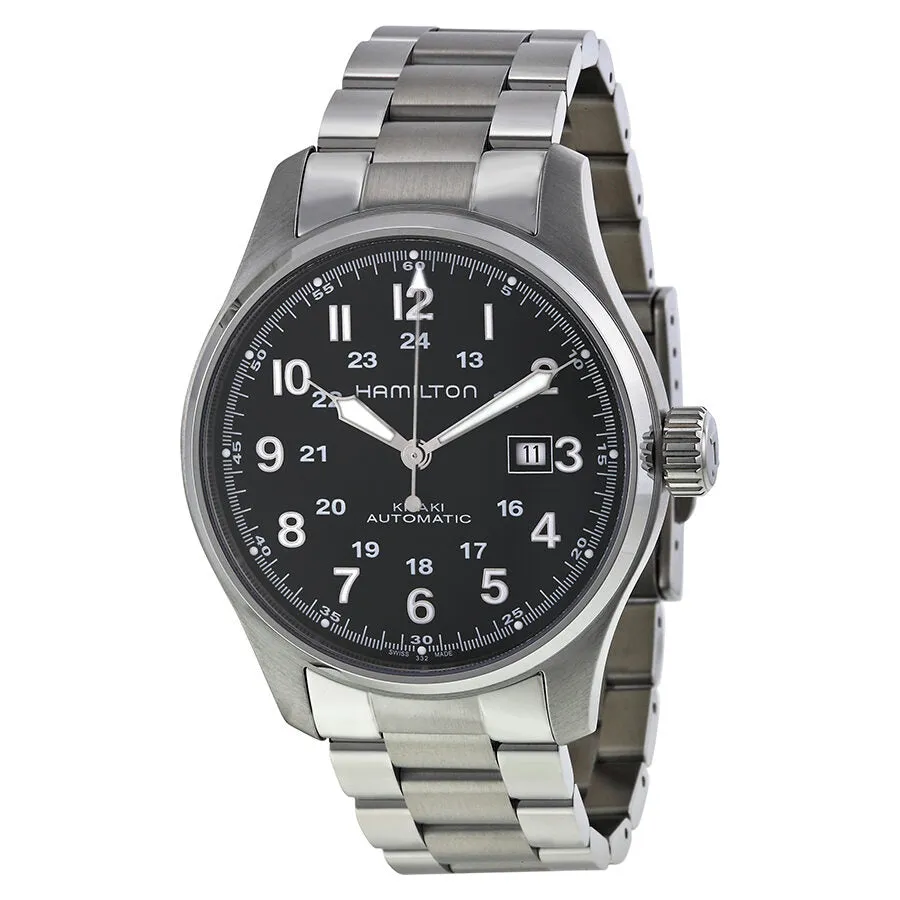Hamilton Khaki Officer Automatic Black Dial Men's Watch H70625133