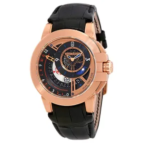 Harry Winston Ocean Dual Time Black Dial Automatic Men's Watch OCEATZ44RR011