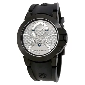 Harry Winston Ocean Triple Retrograde Chronograph Automatic Silver Dial Men's Watch OCEACT44ZZ006