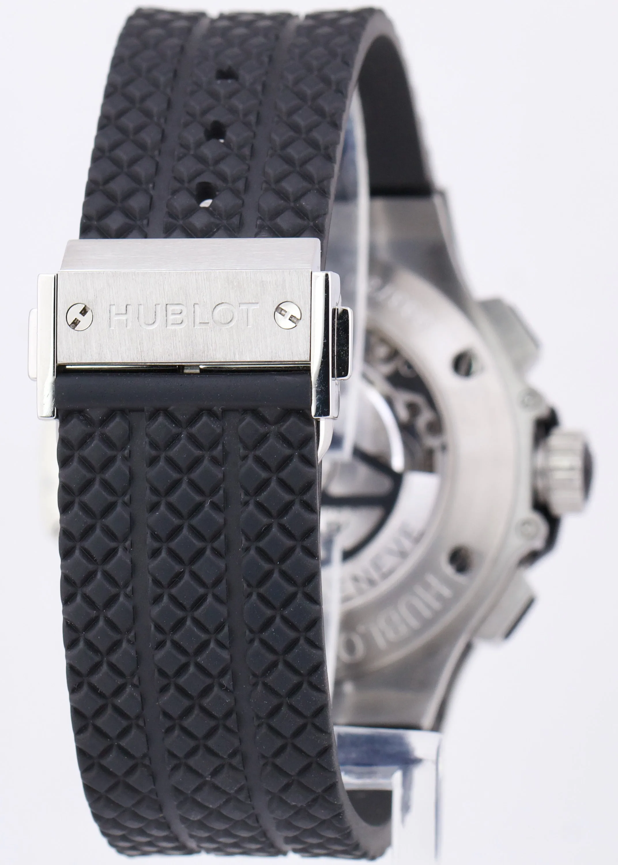 Hublot Big Bang Chronograph Black Rubber Stainless 44mm Watch 301.SM.1770.RX