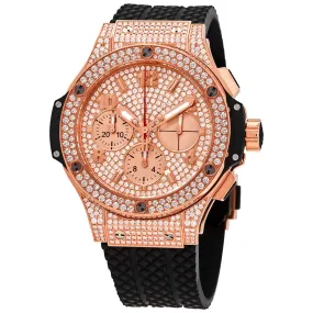 Hublot Big Bang Gold 41mm Chronograph Automatic Diamond Unisex Watch 341.PX.9010.RX.1704